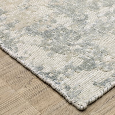 Solstice SLS03 Blue/Beige Wool Handmade Area Rug