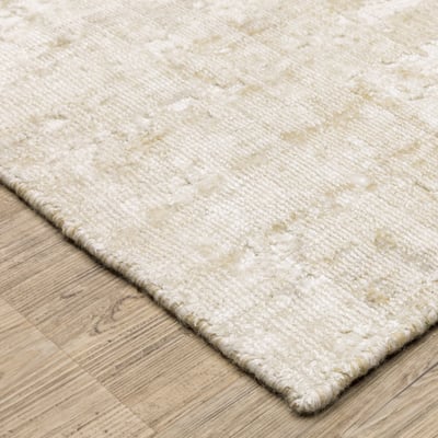 Solstice SLS04 Ivory/Beige Wool Handmade Area Rug