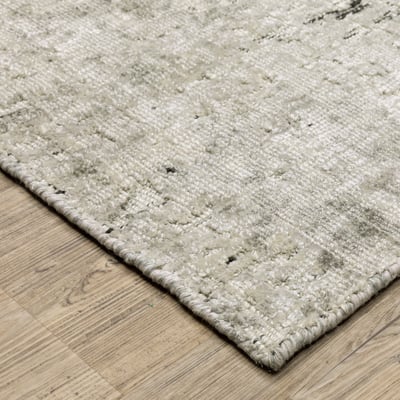 Solstice SLS05 Beige/Black Wool Handmade Area Rug