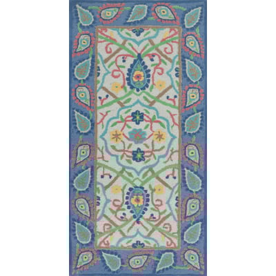 Brittany 10333 Blue/Green Wool Hand-Tufted Area Rug