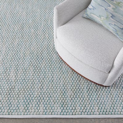 Bubbles 19611 Lagoon Handwoven Outdoor Area Rug