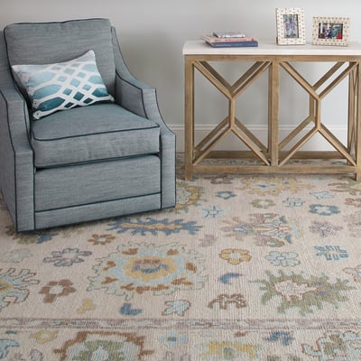 Cove 10704 Mist Wool Hand-Knotted Area Rug