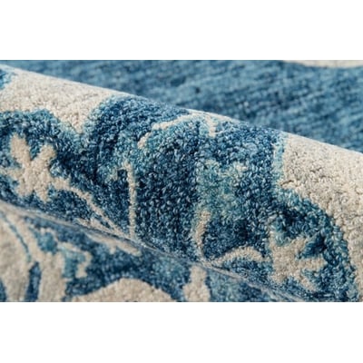 Tangier TAN-36 Blue Wool Hand-Tufted Area Rug