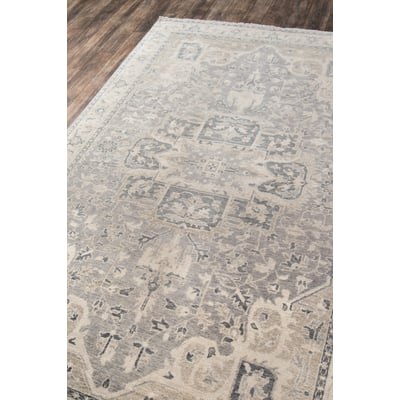 Banaras BNR-04 Grey Wool Hand-Knotted Area Rug