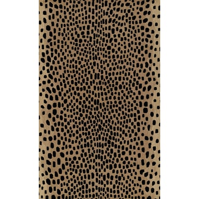 Woodland Cheetah Beige Wool Hand-Tufted Area Rug