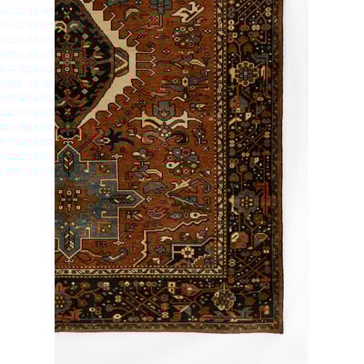 Karajeh KAJ-1 Red Wool/Cotton Handwoven Area Rug