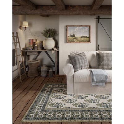 Cotswold COT-3 Green Wool Hand-Tufted Area Rug