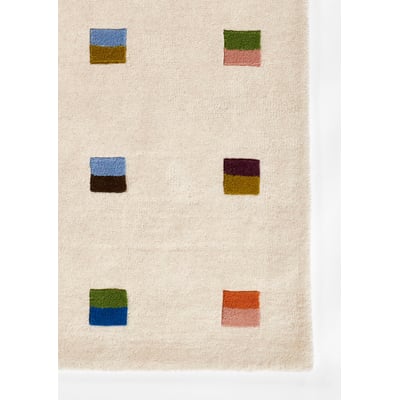Form FRM-1 Ivory/Blue/Green Wool Hand-Tufted Area Rug