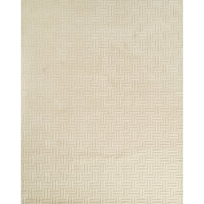 Contour CON-5 Ivory Wool Handwoven Printed Area Rug