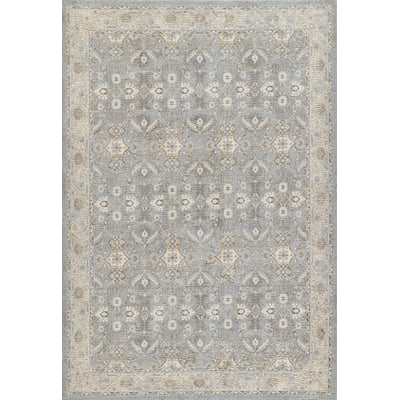 Samira SAM-2 Blue Machine-Washable Area Rug