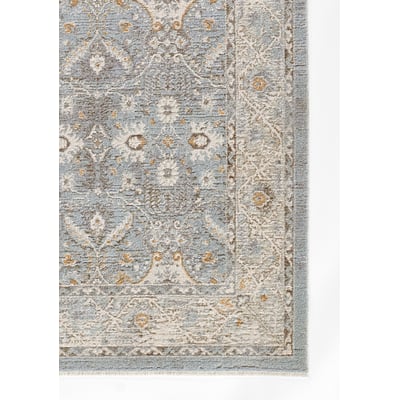 Samira SAM-2 Blue Machine-Washable Area Rug