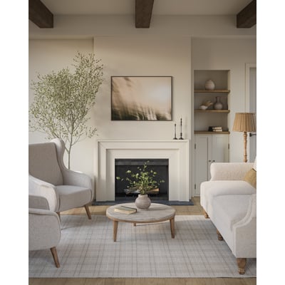 Talia TLI-1 Beige Machine-Washable Area Rug