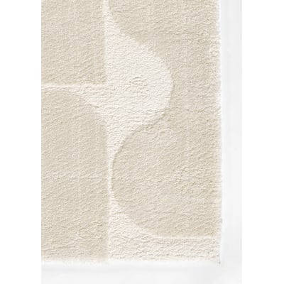 Taylor TAY-3 Ivory Machine-Washable Area Rug