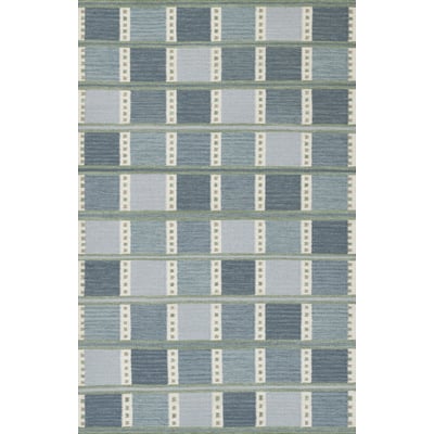 Scandi SCN-4 Blue Wool Handwoven Area Rug