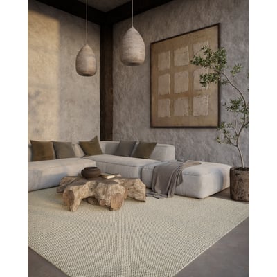 Pebbles PEB-B Wool Handwoven Area Rug