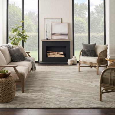 Graceful GRU-01 Wool Hand-Tufted Area Rug