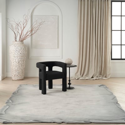 Limited Edition LIM-01 Grey Wool Hand-Tufted Area Rug