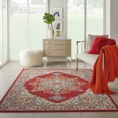 Majestic MST-05 Red Wool Area Rug