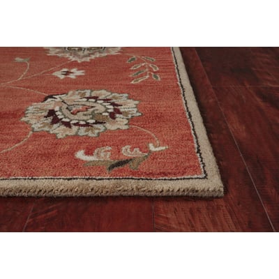Syriana All Over Mahal Sienna Wool Hand-Tufted Area Rug