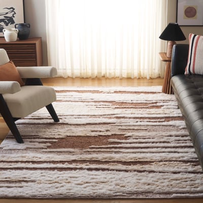 Tribeca TRI-113 Ivory/Beige Wool Hand-Knotted Area Rug