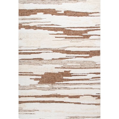 Tribeca TRI-113 Ivory/Beige Wool Hand-Knotted Area Rug