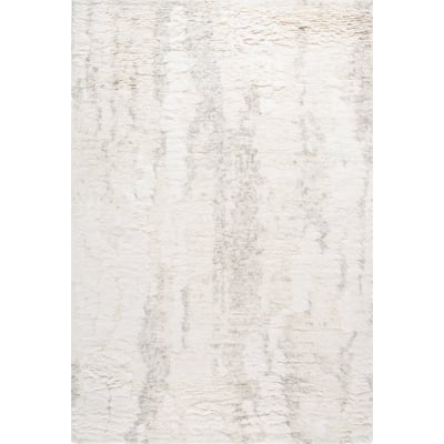Tribeca TRI-119 Grey/Beige Wool Hand-Knotted Area Rug