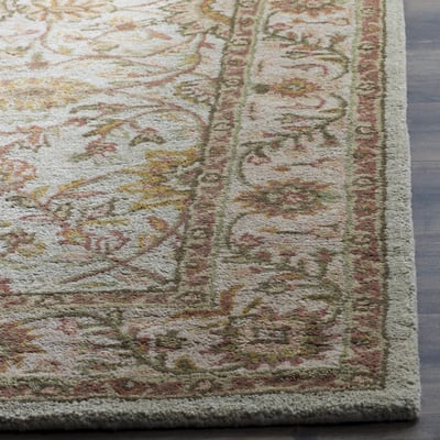Antiquity AT-17 Ivory/Light Green Wool Hand-Tufted Area Rug
