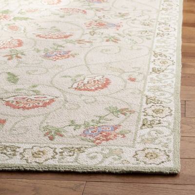 Chelsea II HK-330 Beige/Green Wool Handmade Area Rug