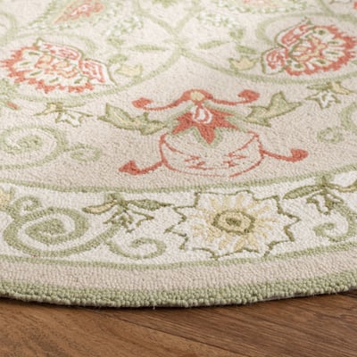 Chelsea II HK-330 Beige/Green Wool Handmade Area Rug