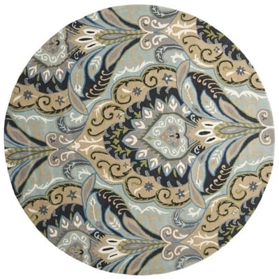 Wyndham WYD-374 Blue Wool Hand-Tufted Area Rug