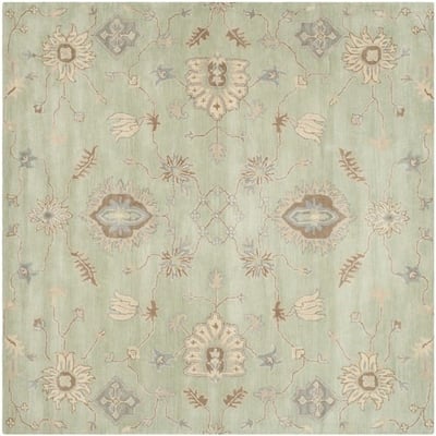 Wyndham WYD-202 Light Green Wool Hand-Tufted Area Rug