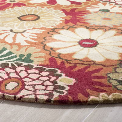 Jardin JAR-812 Rust/Ivory Wool Hand-Tufted Area Rug