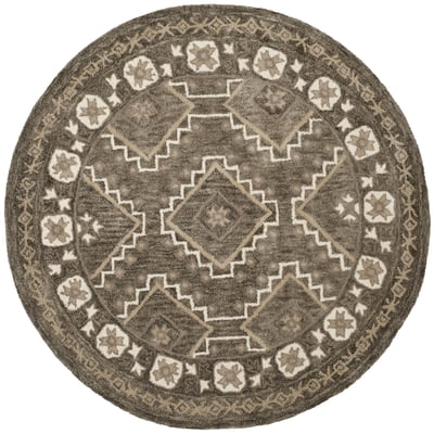 Bella BEL-672 Brown/Taupe Wool Hand-Tufted Area Rug