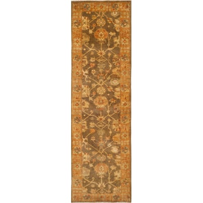 Oushak OSH-144 Brown/Rust Wool Hand-Knotted Area Rug