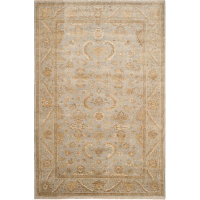 Oushak OSH-154 Light Blue Wool Hand-Knotted Area Rug