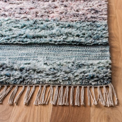 Casablanca CSB-555 Turquoise/Pink Wool Handmade Area Rug