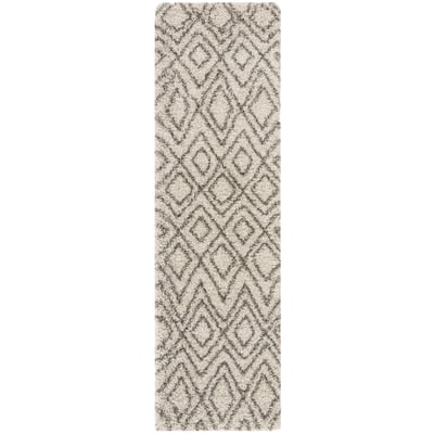 Hudson Shag SGH-332 Ivory/Grey Area Rug