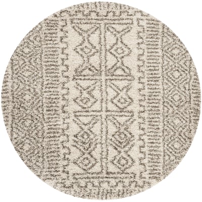 Hudson Shag SGH-376 Ivory/Grey Area Rug