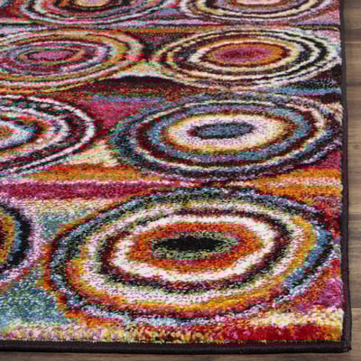 Aruba ARB-504 Red/Blue/Orange Area Rug