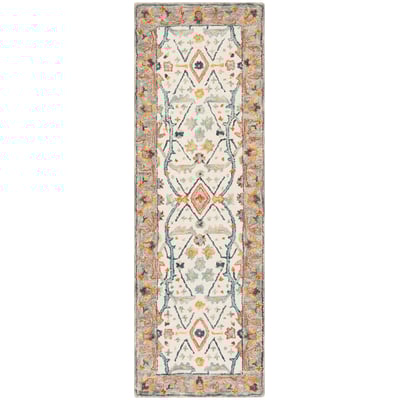 Aspen APN-308 Ivory/Blue Wool Hand-Tufted Area Rug