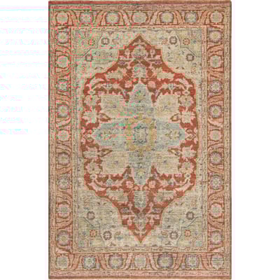 Izmir IZM-103 Rust/Beige Wool Hand-Knotted Area Rug