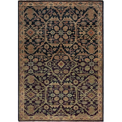 Izmir IZM-104 Blue/Gold Wool Hand-Knotted Area Rug