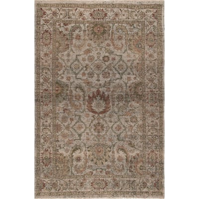 Izmir IZM-109 Ivory/Ivory Wool Hand-Knotted Area Rug