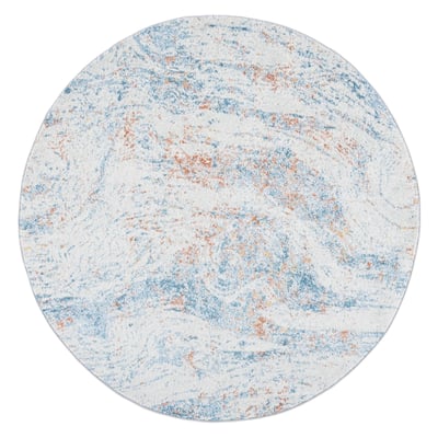 Tulum TUL-235 Ivory/Dark Blue Area Rug
