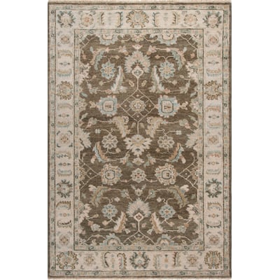 Samarkand SRK-171 Beige/Brown Wool Hand-Knotted Area Rug