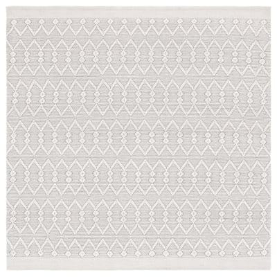 Hand-Loomed MSR-3505 Ivory Wool Handmade Area Rug