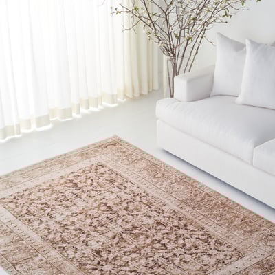 Caleb LRL-1374 Light Rust/Beige Area Rug