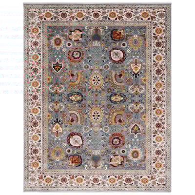 Power-Loomed 1100 LRL-1110 Blue/Ivory Area Rug