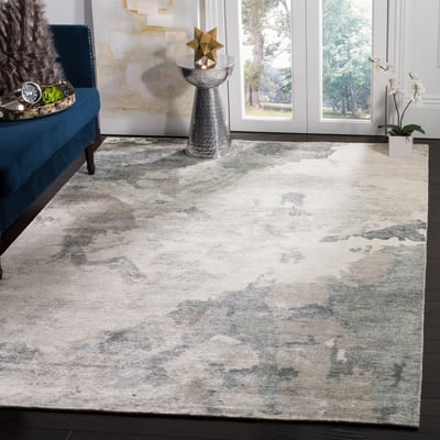 Tibetan 900 TB-941 Silver Hand-Knotted Area Rug