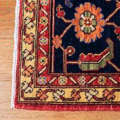 Barouche RLR-9690 Garnet Wool Hand-Knotted Area Rug